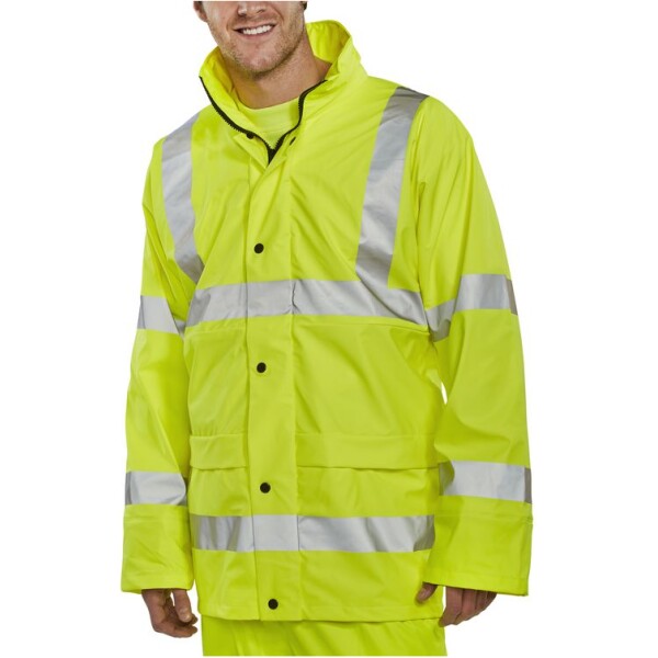 Jacket High Vis PU Breathable