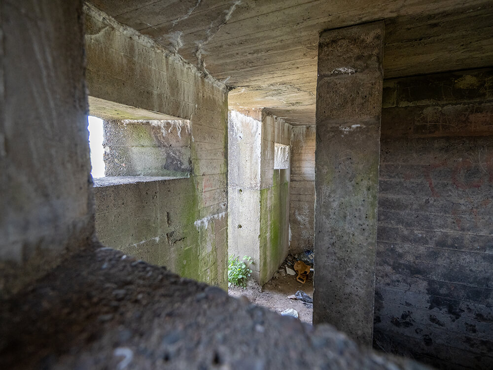 Inside SS Bunker 1-1000
